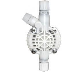 Tête de pompe Etatron PVDF Purge manuelle eOne 1-15 l/h