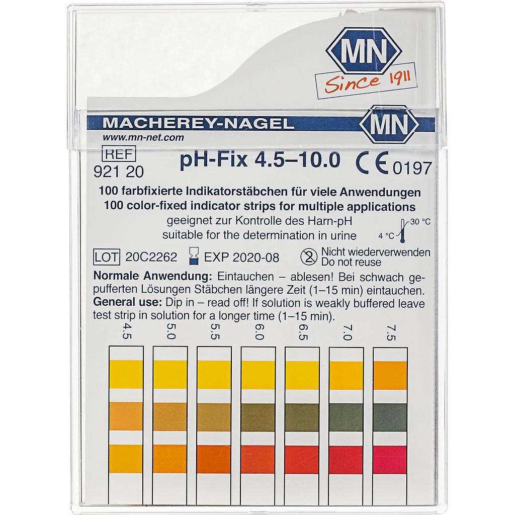 92120 pH-Fix 4.5-10.0 Bandelettes indicatrices
