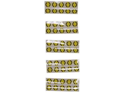 Grundfos bulk material, label, CCW yellow bulk quantity 97799609