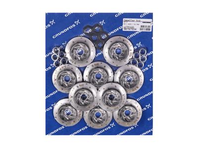 Grundfos Roue Std.EN 1.4301 / 12,7mm Grande quantité 98767034