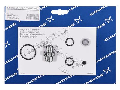 Grundfos kit, mantenimiento ClO2/162-005/010/FKM/sol.valv kit 95702990
