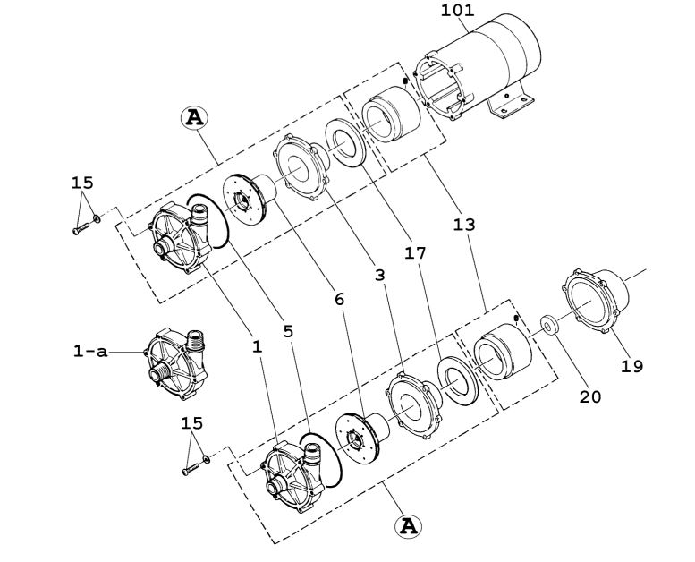 Pièces de rechange Iwaki MD-100R