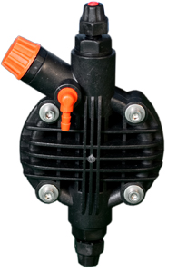Etatron pump head PP with manual vent 1÷15 l/h